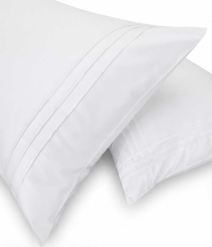 Flat sheet set | One Side Pleats | 30 CM HIGH (300 THREAD COUNT)
