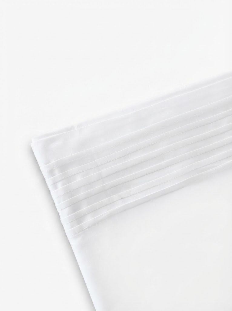 Flat sheet set | One Side Pleats | 30 CM HIGH (300 THREAD COUNT)