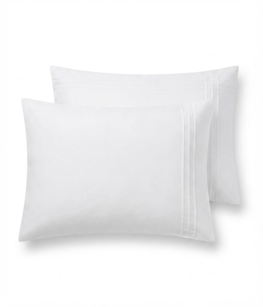 Flat sheet set | One Side Pleats | 30 CM HIGH (300 THREAD COUNT)