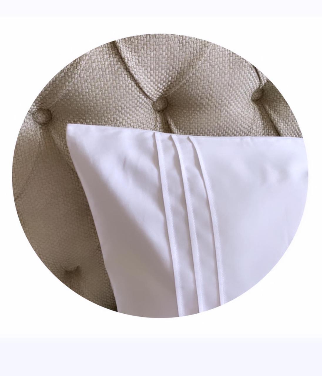 Flat sheet set | One Side Pleats | 30 CM HIGH (300 THREAD COUNT)